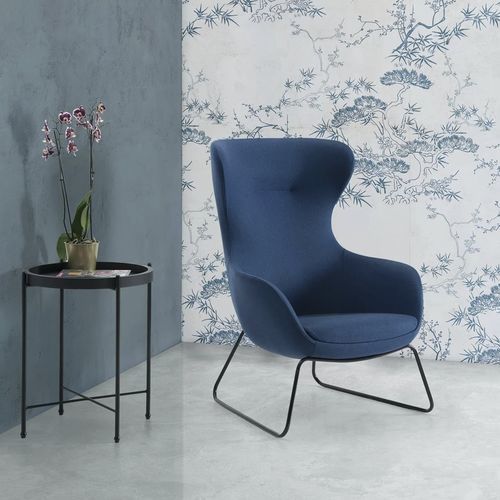Poltrona contemporânea - LUBNA - TM Leader Contract - em poliuretano / metálica / azul
