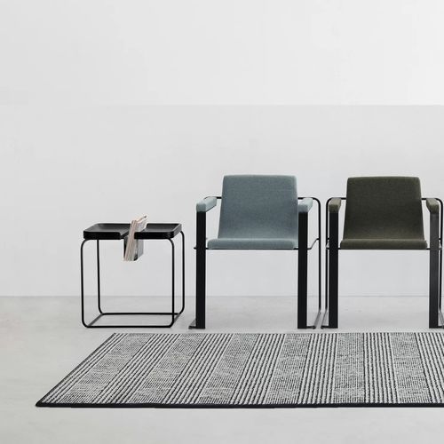Mesa lateral contemporânea - HERMES - TM Leader Contract - metálica / em madeira maciça / com base metálica