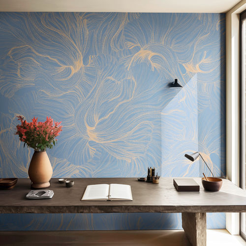 Papel de parede contemporâneo - Dancing Together - SPAGHETTIWALL - em fibra de celulose / em tecido não tecido / floral