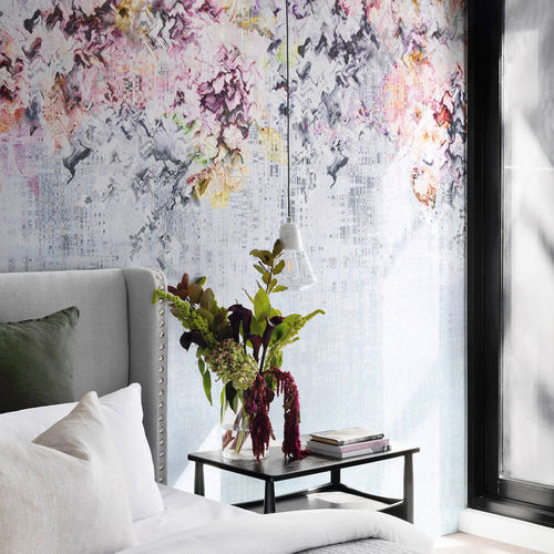 Papel de parede contemporâneo - Glass Flower - SPAGHETTIWALL - em fibra de celulose / em tecido não tecido / floral