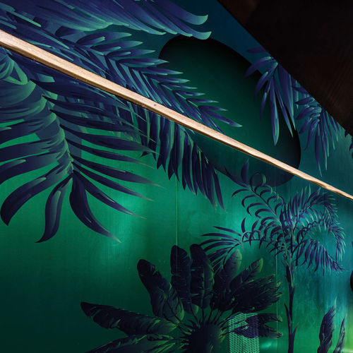Papel de parede contemporâneo - Space Jungle - SPAGHETTIWALL - em fibra de celulose / em tecido não tecido / com natureza