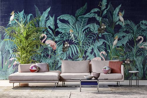 Papel de parede contemporâneo - Hidden Fauna - SPAGHETTIWALL - em fibra de celulose / em tecido não tecido / com natureza