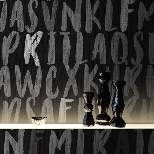 Papel de parede contemporâneo - Alphabet - SPAGHETTIWALL - em fibra de celulose / em tecido não tecido / estampado
