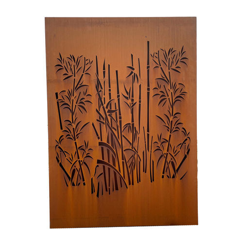 Cerca de ocultação em painéis - Bambou - FBC-TONTON GLOUTON - em aço Corten / de separação / 3D