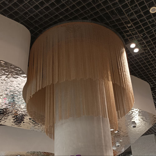 Cortina de correntes - QKCLC-13 Rose-Gold-Gloss - HEBEI JOINWIN ARCHITECTURAL DESIGN CO.,LTD - monocromática / em alumínio