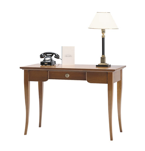 Mesa secretária de piso - H6358 Mathilda - Bordini arredamenti - clássica / em madeira / reta