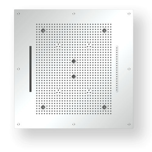 Cabeça de chuveiro de embutir - R70C1234 - AQUAFORM - quadrada / tipo chuva / com cromoterapia