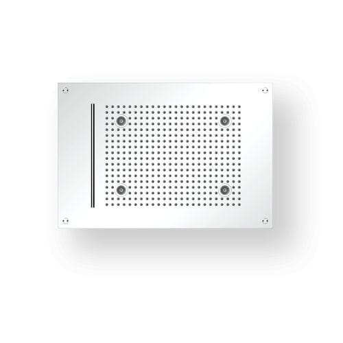 Cabeça de chuveiro de embutir - R5638C14 - AQUAFORM - retangular / tipo chuva / com cromoterapia