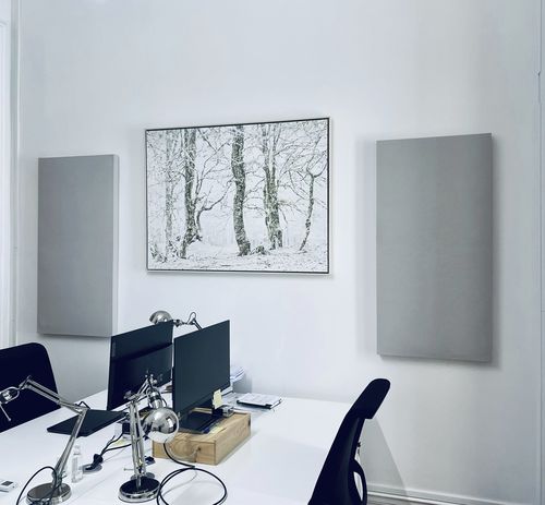 Painel acústico para parede - OFFICE 2 - Smartfox - em madeira / em lã mineral / em tecido