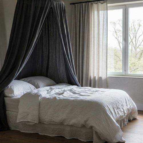 Jogo de cama em linho - COMPLETE OPTICAL RUSTIC - dELENZO LINEN FROM EUROPE S.L