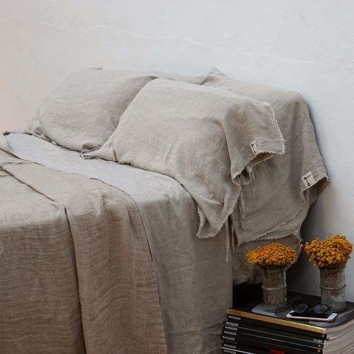 Fronha em linho - SIMPLE FRINGES - dELENZO LINEN FROM EUROPE S.L