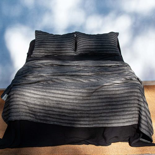 Jogo de cama em linho - GRAY - dELENZO LINEN FROM EUROPE S.L