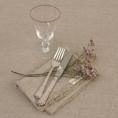 Guardanapo de jantar - MARRAKECH - dELENZO LINEN FROM EUROPE S.L - em linho / de cor lisa / para uso doméstico