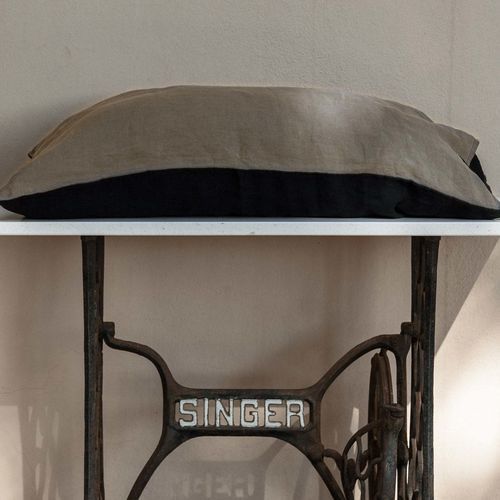 Fronha em linho - BLACK&amp;NATURAL - dELENZO LINEN FROM EUROPE S.L