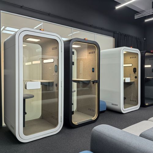 Cabine telefônica para escritório - S FAMILY - Dancoo Acoustic Pods Manufacturing Co.,Ltd. - para open-space / em compensado / em bétula