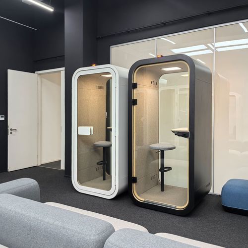 Cabine telefônica para escritório - S FAMILY - Dancoo Acoustic Pods Manufacturing Co.,Ltd. - para open-space / em laminado / em compensado
