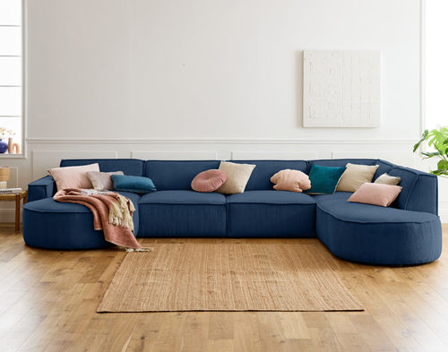 Sofá de canto - SPIAGGIA : 1997B - Best Mobilier - contemporâneo / em veludo / com braços