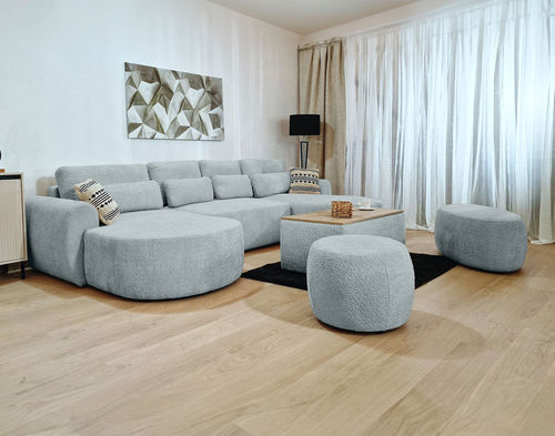 Sofá-cama - MAHINA: 2329B - Best Mobilier - contemporâneo / em tecido / com braços