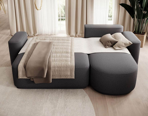 Sofá de canto - SAM: 2984GANT - Best Mobilier - cama / contemporâneo / em tecido