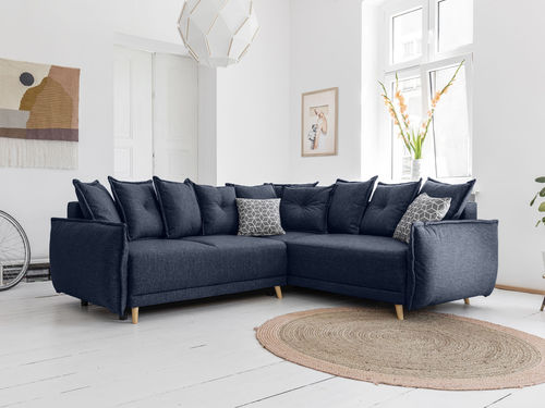 Sofá de canto - LENA: 809B - Best Mobilier - cama / de design escandinavo / em tecido