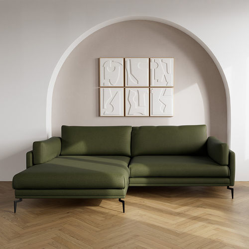 Sofá de canto - CARLOS - Best Mobilier - contemporâneo / em tecido / em espuma
