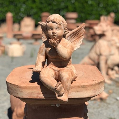 Escultura em terracota - Angelo Tirabaci - cestenoli srl - para ambiente externo / feita à mão / para jardim