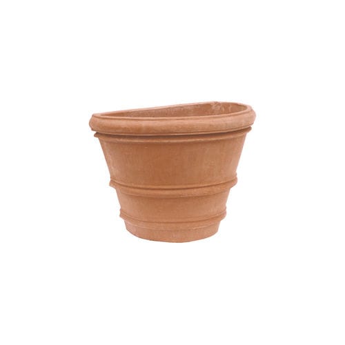 Floreira em terracota - Liscio Impruneta - cestenoli srl - semicircular / feita à mão / contemporânea