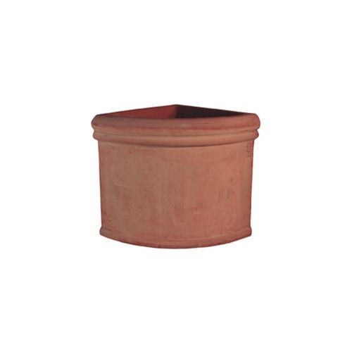 Vaso de jardim em terracota - Basso Liscio Impruneta - cestenoli srl - angular / da linha residencial