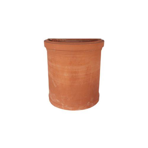 Vaso de jardim em terracota - Liscio Impruneta - cestenoli srl - semicircular / da linha residencial