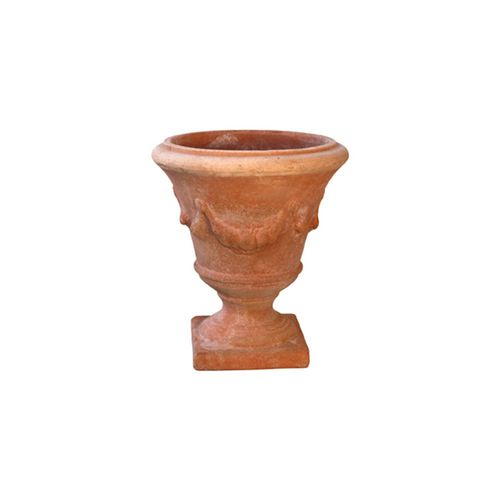 Vaso de jardim em terracota - Calice Festonato Impruneta - cestenoli srl - redondo / da linha residencial