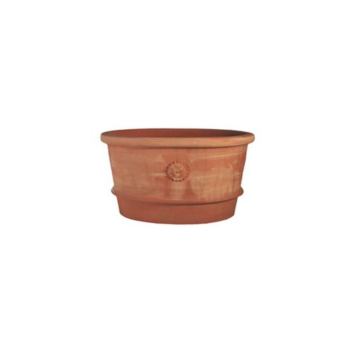 Floreira em terracota - Con Rosetta Impruneta - cestenoli srl - oval / feita à mão / clássica