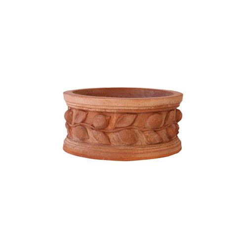 Floreira em terracota - Cilindro con Limoni - cestenoli srl - redonda / feita à mão / clássica