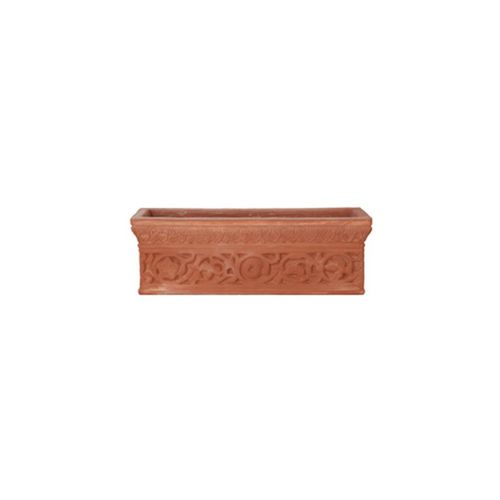 Floreira em terracota - Lavorata - cestenoli srl - retangular / feita à mão / clássica