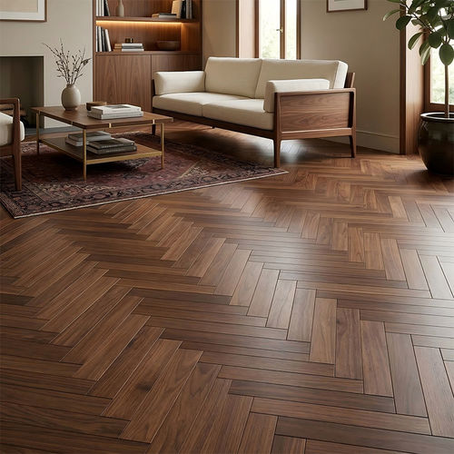 Piso maciço - DF-R1156 - Dief Flooring - chevron / laqueado / escovado