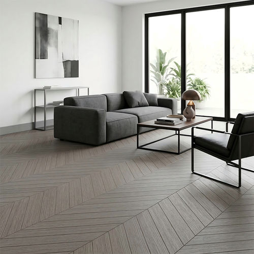 Piso maciço - DF-Y1173 - Dief Flooring - chevron / laqueado / escovado