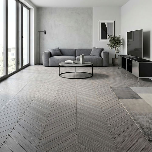 Piso maciço - DF-Y1710 - Dief Flooring - chevron / laqueado / escovado
