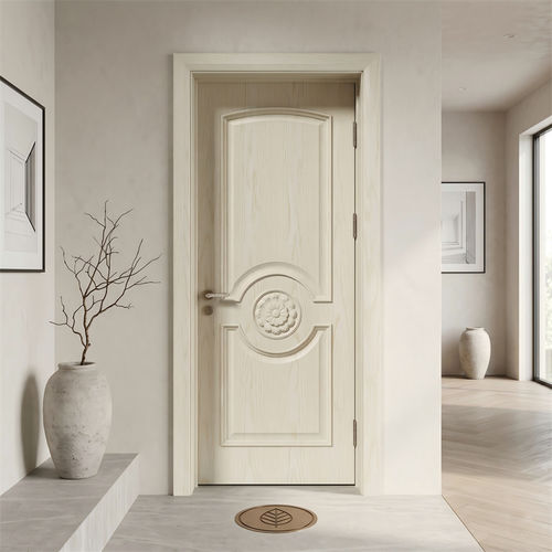 Porta interna - DFD-NV-03 - Dief Flooring - com folheado de madeira / de abrir / contemporânea