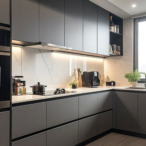 Cozinha contemporânea - DFD-KC-01 - Dief Flooring - em madeira / em pedra / em L