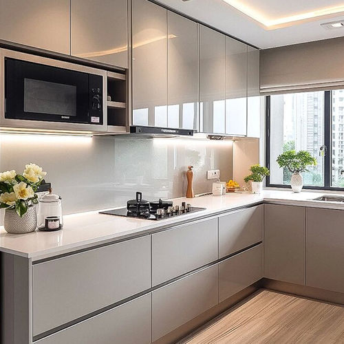 Cozinha contemporânea - DFD-KC-02 - Dief Flooring - em madeira / em pedra / em L