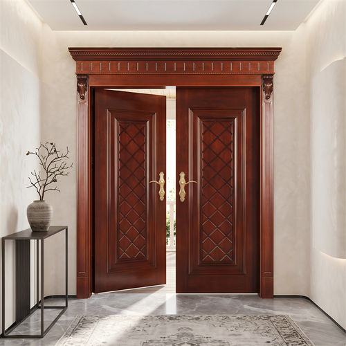 Porta de entrada - DFD-EE-04 - Dief Flooring - em madeira / de abrir / clássica
