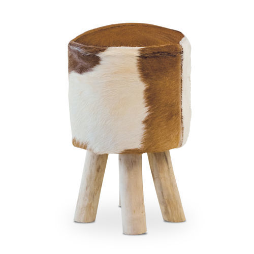 Banqueta contemporânea - 933025 - BAMBO BLAU - em couro / com base em madeira / estofada