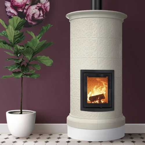 Salamandra a lenha - DOLOMIA 5 LEVELS - Cerampiù Srl - elétrica / 8 kW / multicombustível