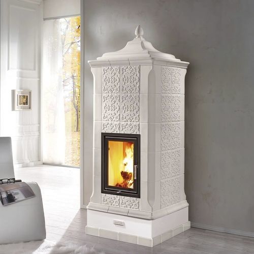 Salamandra a lenha - REGINA - Cerampiù Srl - elétrica / 10 kW–20 kW / multicombustível