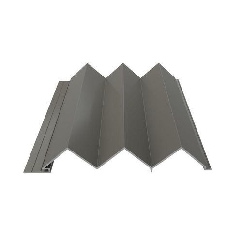 Chapa nervurada - MONTE PERDIDO - Alu-Stock SA - em alumínio / 3D / efeito de telhado de telha