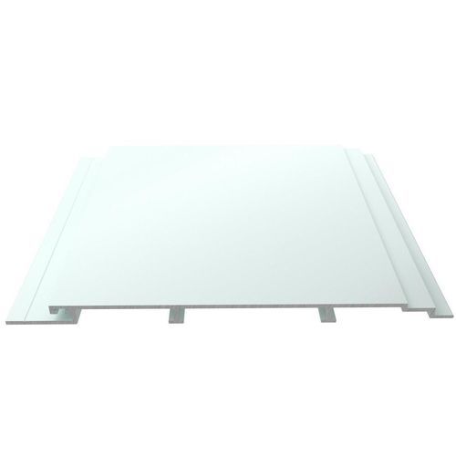Chapa decorativa - TABLE 200 - Alu-Stock SA - em alumínio / efeito de telhado de telha / anodizada