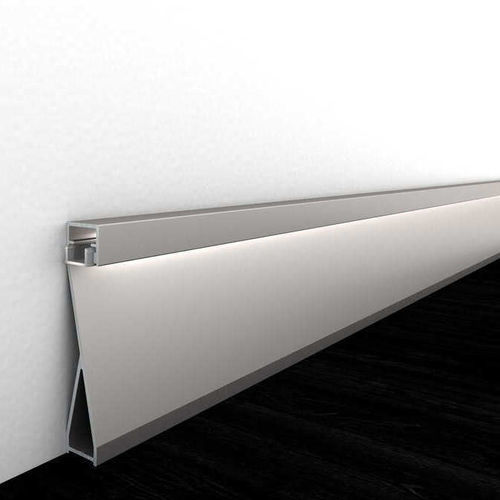 Rodapé prateado - LEDKIT - Alu-Stock SA - em alumínio / retangular
