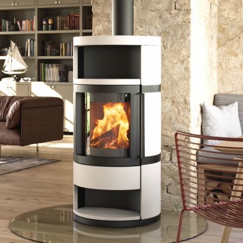 Salamandra a lenha - COMO - HASE Kaminofenbau GmbH - 6 kW / 8 kW / multicombustível