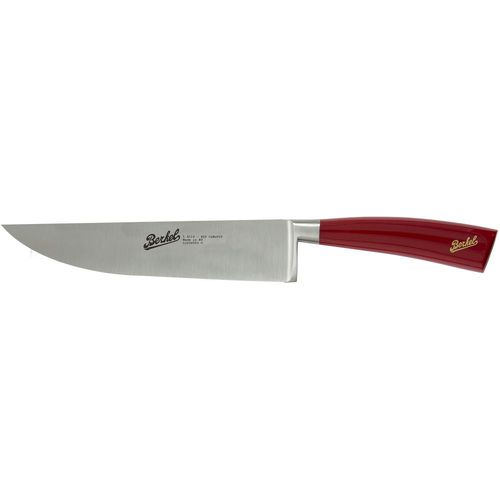 Faca de chef com cabo em resina - ELEGANCE 20 RED - Berkel - com lâmina de aço inoxidável