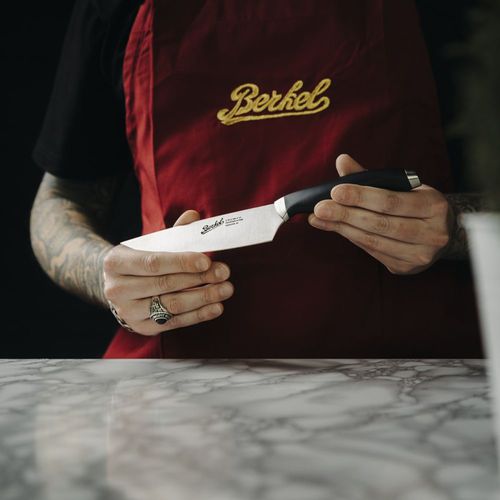 Faca de chef com cabo de plástico - TEKNICA 15 BLACK - Berkel - com lâmina de aço inoxidável