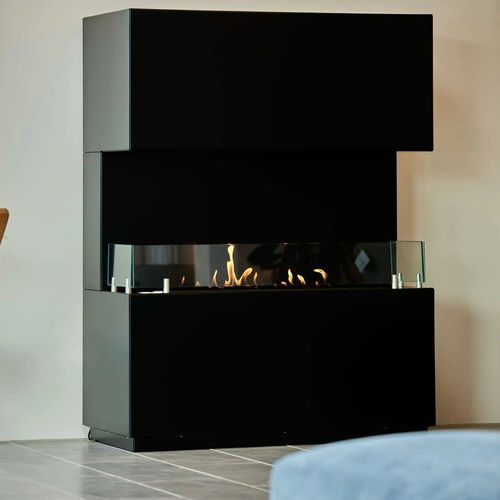 Lareira ecológica a bioetanol - Clever - Le Feu - autoportante / com 3 faces / aberta